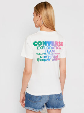 Converse T-shirt Exploration Team 10022260-A02 Bijela Standard Fit