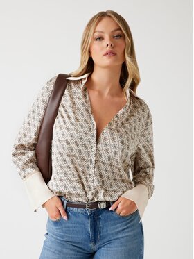 Guess Guess Top 166913 Beżowy Classic Fit