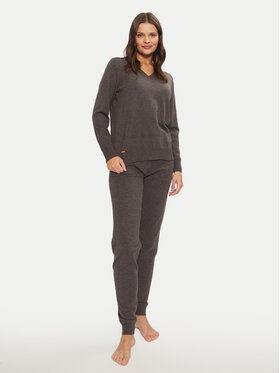 Selmark Selmark Piżama P9876 Szary Relaxed Fit
