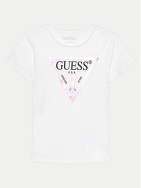 Guess Guess Tricou J73I56 K8HM0 Alb Regular Fit