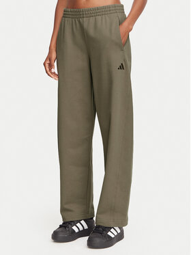 adidas adidas Jogginghose Small Logo KV9838 Dunkelbeige Barrel Fit