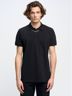 BIG STAR BIG STAR Polo markolinos_906 Czarny Basic Fit