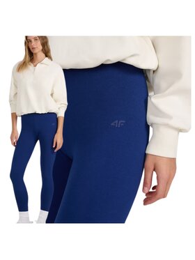 4F 4F Legginsy 4FWMM00TTIGF195-031S Granatowy Slim Fit