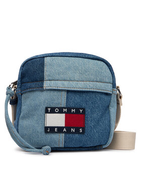 Tommy Jeans Tommy Jeans Torbica za okrog pasu Tjm Denim Patchwork Reporter AM0AM14287 Modra