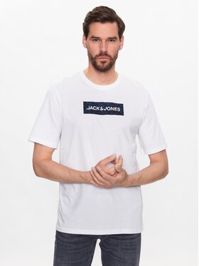 Jack&Jones Jack&Jones Тишърт Navigator 12229758 Бял Standard Fit