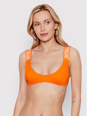 Stella McCartney Stella McCartney Gornji del bikini Sporty Logo S7BY31570.84012 Oranžna