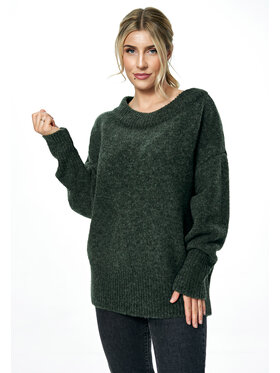 FIGL FIGL Sveter M882 Zelená Oversize