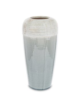 MIAhome MIAhome Wazon ceramiczny niebiesko-biały 25x12x12 cm SASSARA wysoki Kolorowy