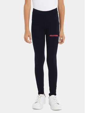 Tommy Hilfiger Tommy Hilfiger Leggings Monotype KG0KG07880 D Tamnoplava Slim Fit