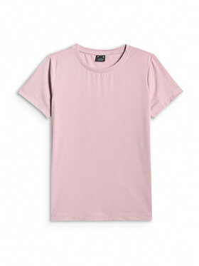 4F 4F T-Shirt ESSENTIAL 4 Różowy jasny Slim Fit