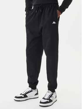 Kappa Kappa Spodnie dresowe 351Y41W 005 Czarny Regular Fit