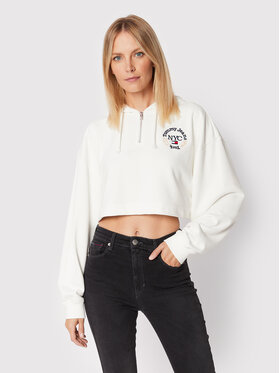Tommy Jeans Tommy Jeans Світшот Timeless DW0DW13570 Білий Relaxed Fit