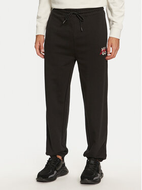 HUGO Hugo Spodnie dresowe Dlogopante 50521082 Czarny Relaxed Fit
