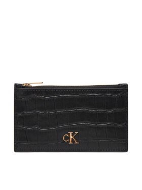 Calvin Klein Calvin Klein Kreditinių kortelių dėklas Ck Croc 6 Cc Cardcase LV04F1094G Juoda