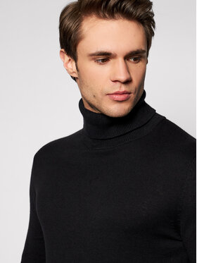 Jack&Jones Dolčevita Emil Knit Roll Neck 12157417 Crna Regular Fit