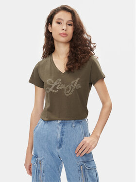 Liu Jo Liu Jo Футболка MA4337 JS923 Хакі Regular Fit