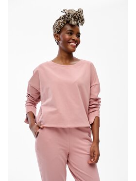 blue shadow blue shadow Bluza Resal Różowy Regular Fit
