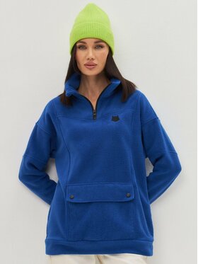 Manii'ta Lacitta Manii'ta Lacitta Polar Women's Fleece sweatshirt CATFLEES Granatowy Loose Fit