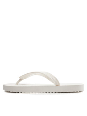 Tommy Jeans Japonke Tjw Logo Flip Flop EN0EN02447 Écru