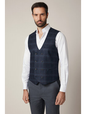 Lancerto Lancerto Kamizelka Morano KA131225000006 Granatowy Slim Fit