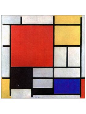 Artopweb Artopweb Dekoracja ścienna Composition 1921 Kolorowy