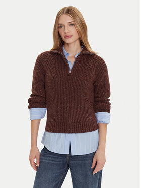 Tommy Jeans Tommy Jeans Sveter DW0DW21686 Hnedá Relaxed Fit