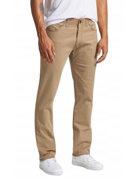 Lee Lee Spodnie materiałowe Straight Fit XM Extreme Motion MVP Beżowy Tapered Fit