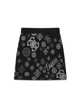 Guess Guess Spódnica mini J6BD04 Z1278 Czarny Regular Fit