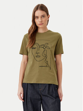 Vila Vila T-Shirt Sybilla 14103247 Πράσινο Regular Fit