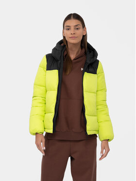 4F 4F Zimní bunda 4FAW23TDJAF230 Zelená Regular Fit