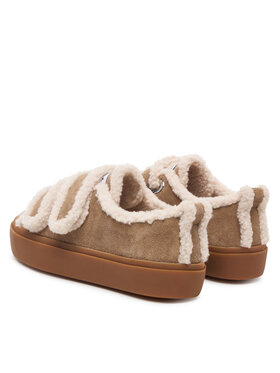 Inuikii Inuikii Снікерcи Shearling Low Velcro 1001.001.0231 Бежевий