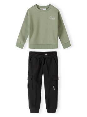 minoti minoti Komplet dresowy 33FLEECE221 Zielony Cargo Fit