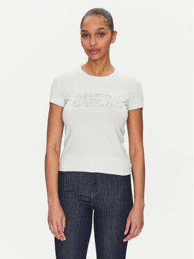 Guess Guess T-krekls W5GI04 J1314 Gaiši zils Slim Fit