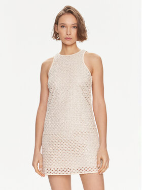 TWINSET TWINSET Koktejlové šaty 241TP2440 Béžová Regular Fit