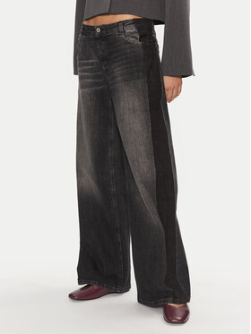 Please Please Jeans hlače P2Y1CPOPEE Siva Loose Fit