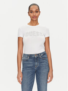 Guess Guess Marškinėliai 172699 Balta Classic Fit