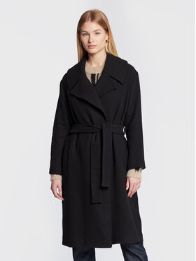 Sisley Sisley Prechodný kabát 2RKJLN01P Čierna Regular Fit