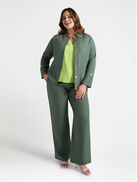 Fiorella Rubino Fiorella Rubino Camicia 5051T001278N035 Verde A-Line Fit
