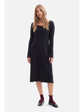 BeWear BeWear Sukienka dzianinowa b308 Czarny Baggy Fit