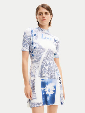 Desigual Desigual Hétköznapi ruha MONSIEUR CHRISTIAN LACROIX Clavelitos 24SWVK54 Kék Regular Fit