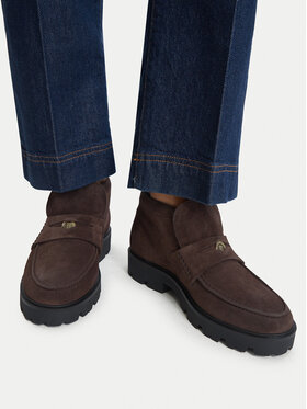 Tommy Hilfiger Tommy Hilfiger Μποτάκια Th Enamel Charm Loafer Boot FW0FW09680 Καφέ