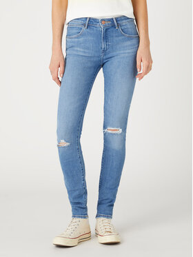 Wrangler Wrangler Blugi W28KXR37T 112332352 Albastru Skinny Fit