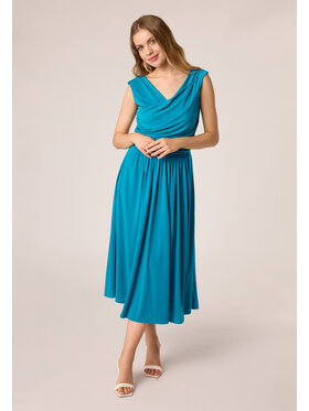 QUIOSQUE QUIOSQUE Sukienka letnia 4UD020 Turkusowy Regular Fit