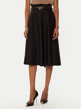 Rinascimento Rinascimento Midi sukňa CFC0121918003 Čierna Regular Fit