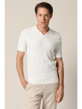 Lancerto Lancerto Polo Romano PO073126000028 Kremowy Regular Fit