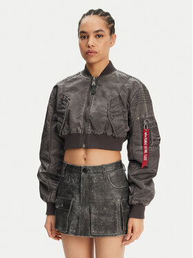 Alpha Industries Alpha Industries Bundy bomber MA-1 Vintage 156002 Sivá Regular Fit