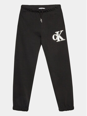 Calvin Klein Jeans Calvin Klein Jeans Pantaloni da tuta Metallic IG0IG02287 Nero Regular Fit