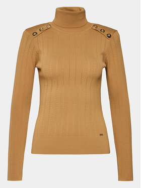 Gaudi Gaudi Плетена рокля 321FD53001 Кафяв Regular Fit