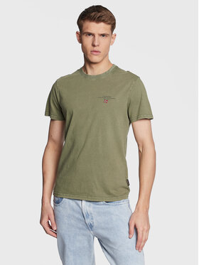 Napapijri Napapijri T-Shirt Selbas NP0A4GBQ Πράσινο Regular Fit