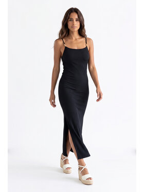 FIGL FIGL Sukienka letnia M1199 Czarny Fitted Fit